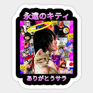 SARA SYCHO "FOREVER THE KITTY" Sticker